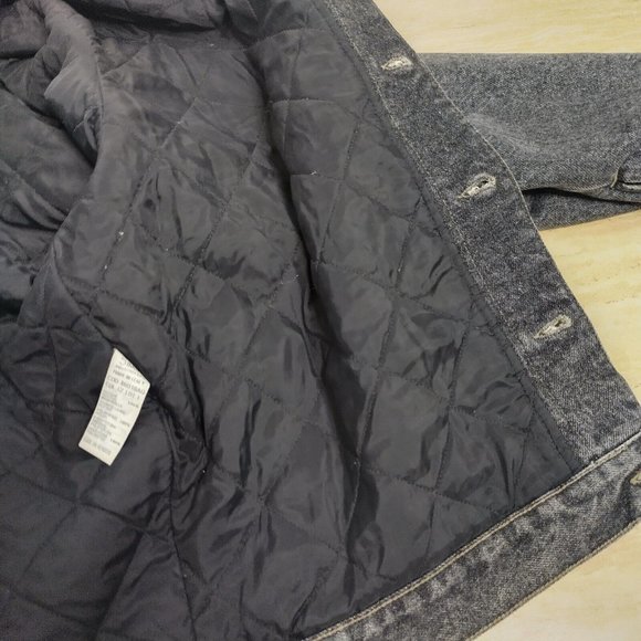 Vintage Armani Jeans Denim Jacket  Mens 34 Gray Acidwash Made in Italy - Picture 12 of 16